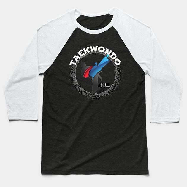 Martial Artist Kick TaeKwonDo Baseball T-Shirt by pho702